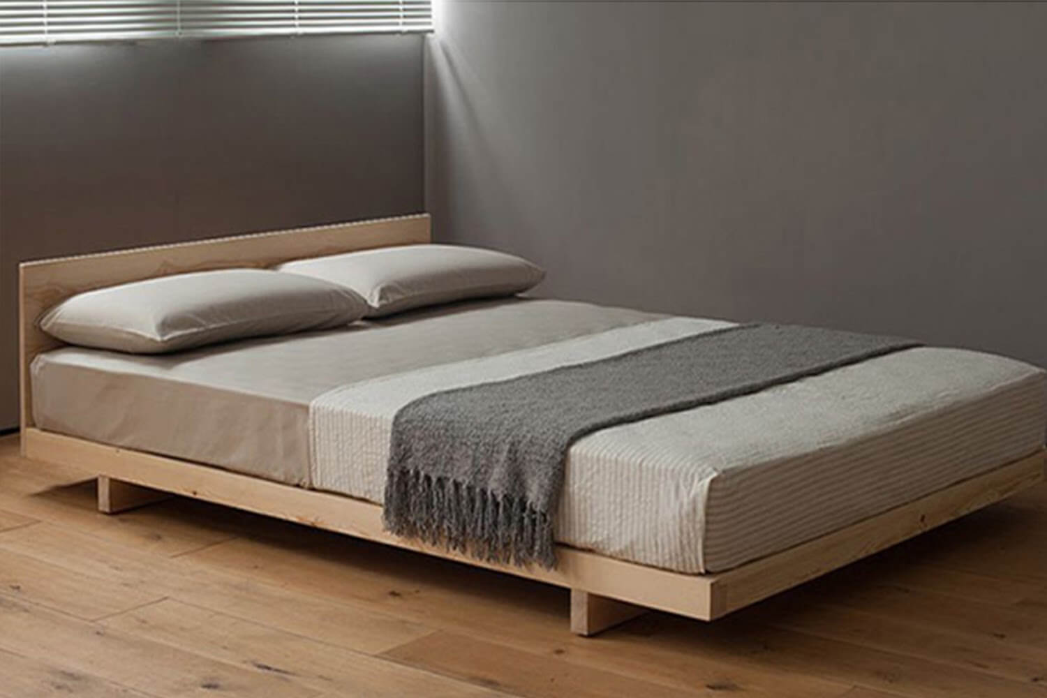 Giường gỗ 1m2 2m kiểu Nhật